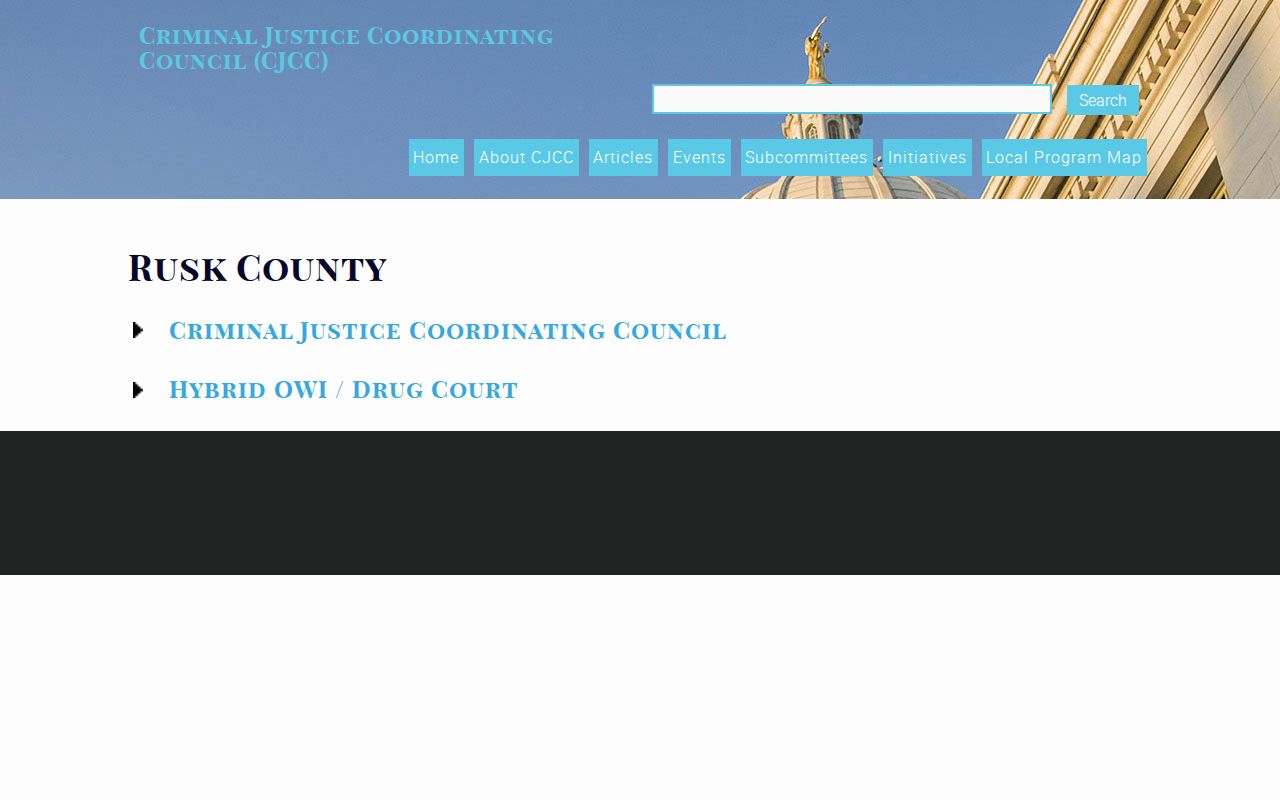 Rusk County criminal court Drug Court program profile