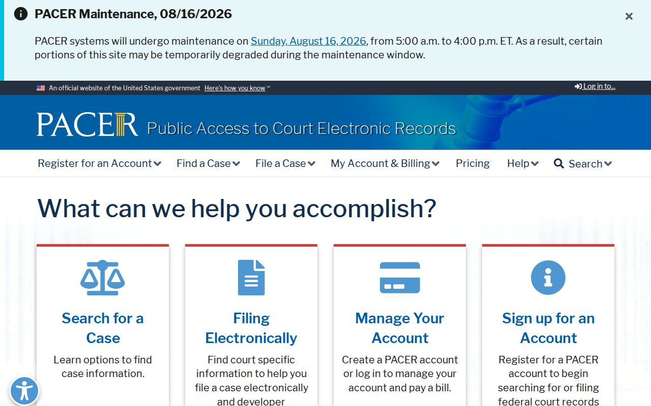 PACER federal court channel for Rusk County criminal records
